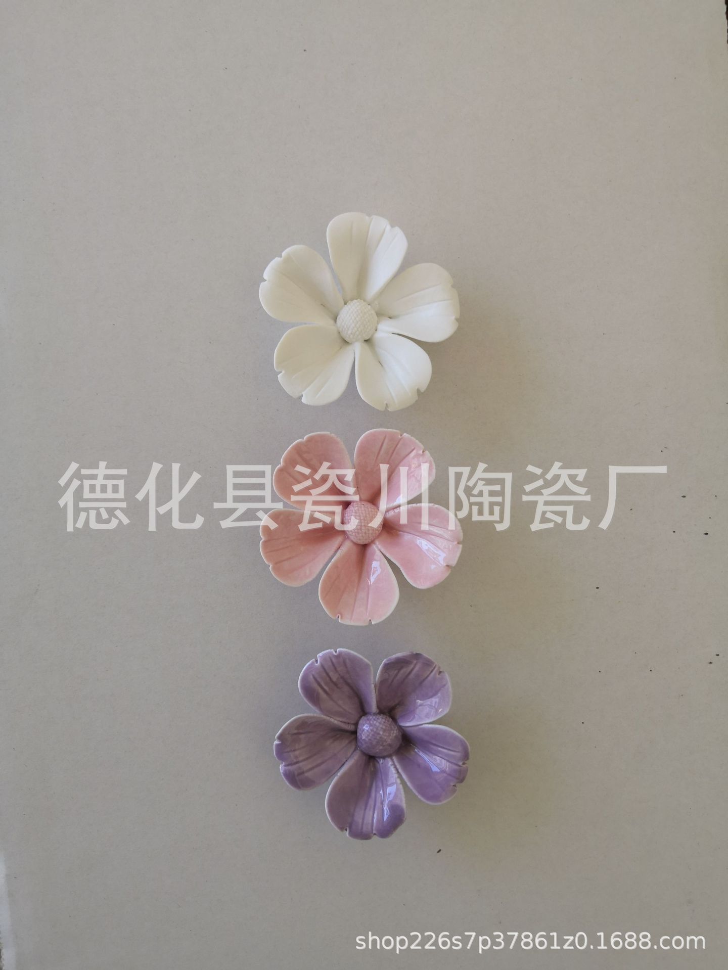陶瓷花手工捏花