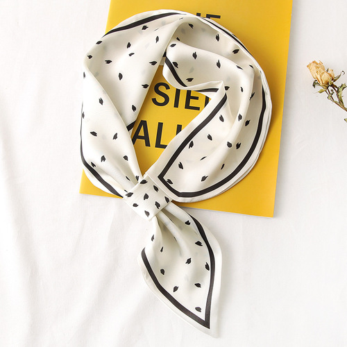 Korean spring and autumn new style literary scarf for women, fashionable and decorative scarf with sun protection silk scarf wholesale