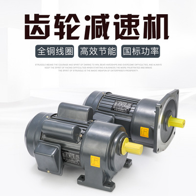 200W400W550W750W1100W1500W中型变频调速电机齿轮减速流水线马达