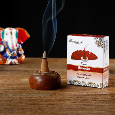 Aromatika印度进口塔香 手工熏香 天然锥香  清新宝塔香小盒批发