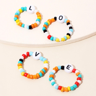 9g Weight Women'S Gender Fashion Pearl Rhinestone Alloy Ring Set 3