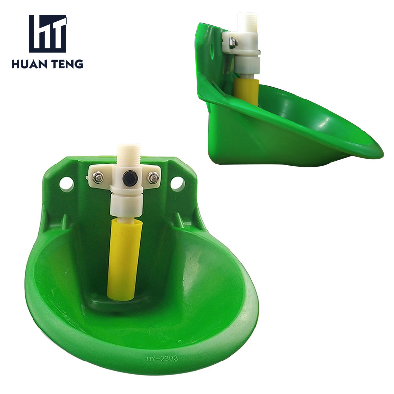 Tazón para beber para ovejas, fuente de agua automática para ovejas de punto transfronterizo, válvula de cobre de plástico engrosada, tazón para beber para ovejas