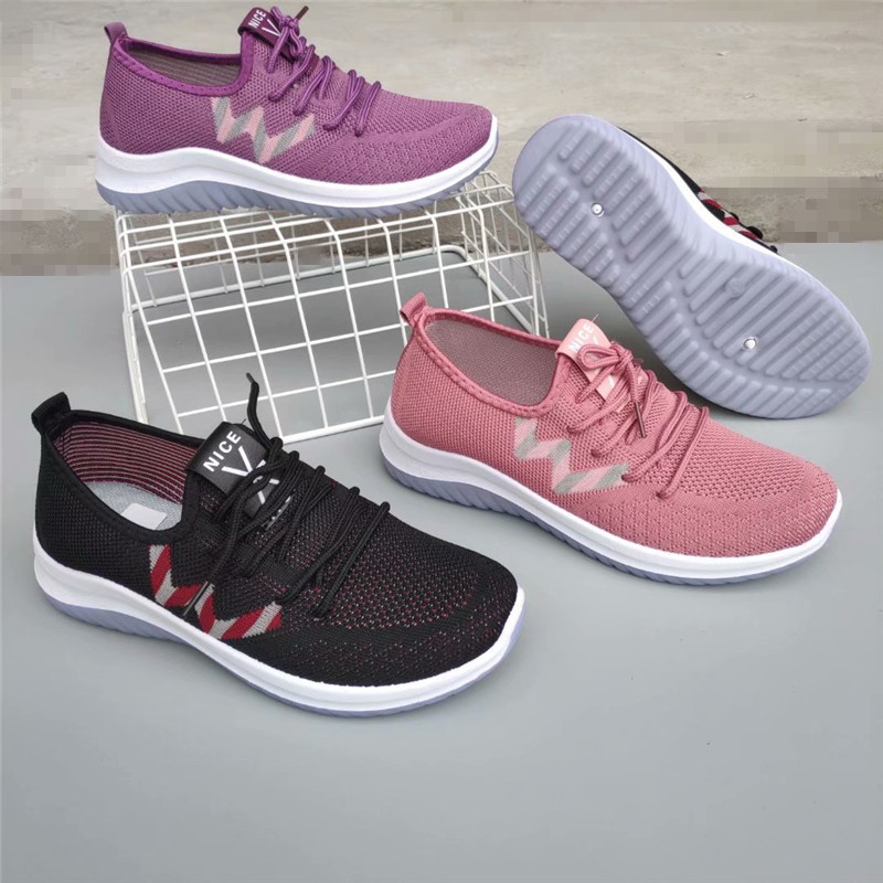 2020秋季老北京布鞋飞织女鞋  一脚蹬运动休闲单鞋|ru