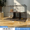 Cat Cage Cat Villa DIY Magic Film Mosaic Cat's Nest Little Room Cat House can put cat sand pot home cat house