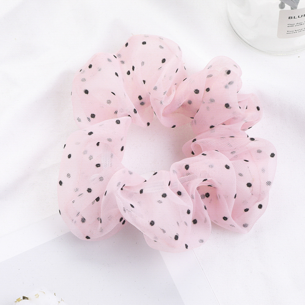 New Fashion Transparent Color Lattice Cheap Scrunchies Wholesale display picture 26