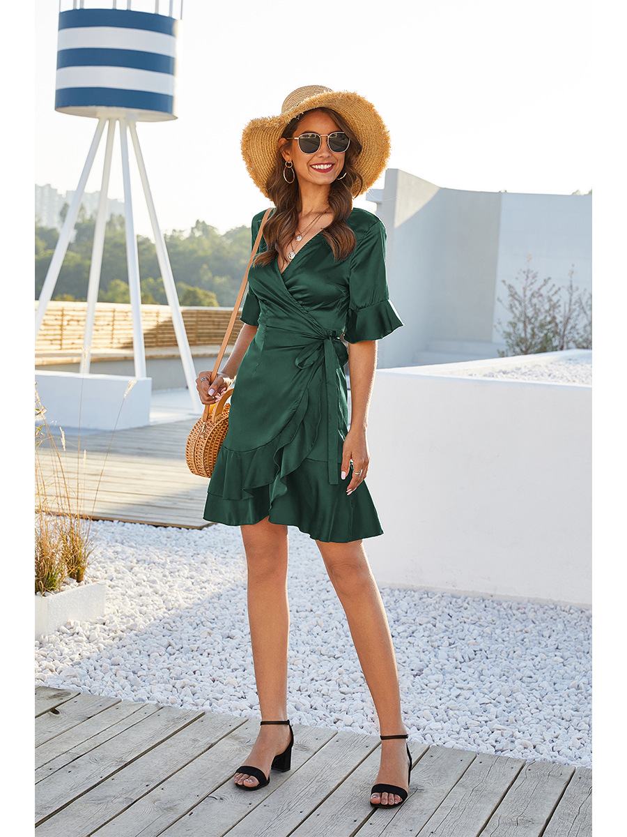 women's new knotted slim dress NSAL8068