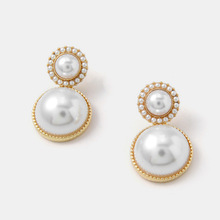新款韓國東大門代購精美簡約S925銀針珍珠耳環耳飾品jewelry