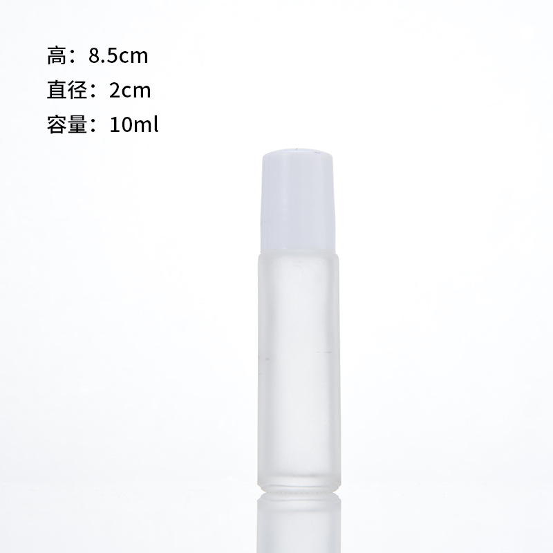 Doterui 10ml botella de bola de rodillo esmerilado colorido botella de cuentas botella de aceite esencial de vidrio botella de aceite de labios botella vacía entrega de fábrica