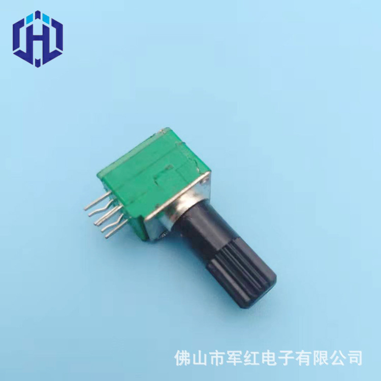 厂家直销097电位器  双联旋转电位器 绝缘柄六脚b50k线性可调电子
