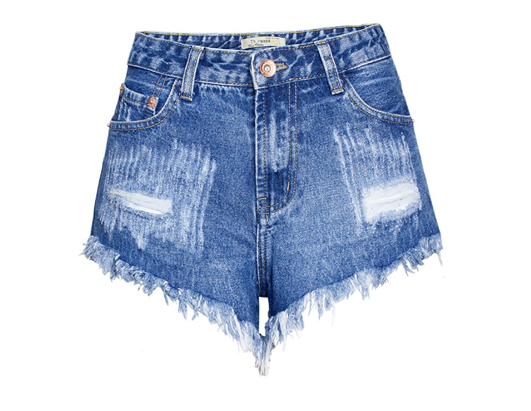 Women's Holiday Daily Streetwear Rivet Shorts Washed Jeans display picture 9