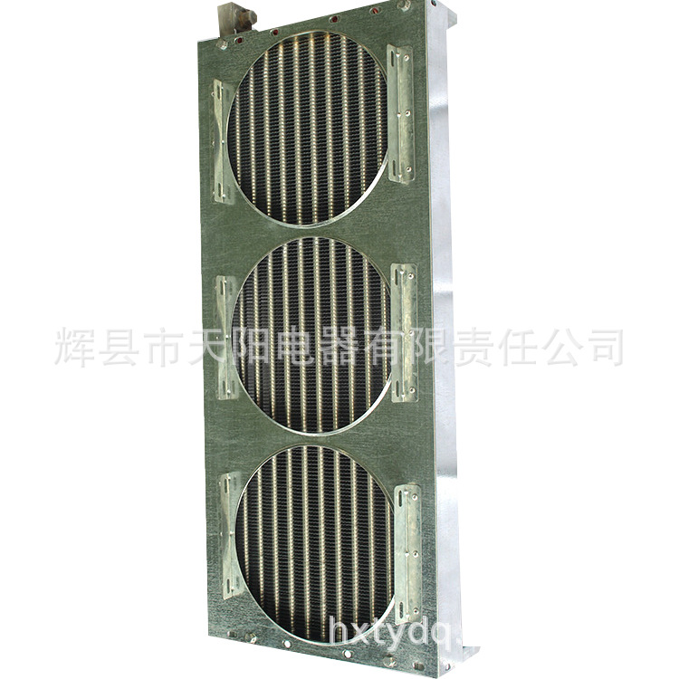 收冷28铜管冷凝器蒸发器粮食烘干机散热器换热器厂家售出