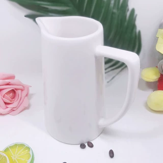 西式陶瓷咖啡加奶 简约大号奶罐 小奶缸家用泡奶壶 创意浓缩咖啡