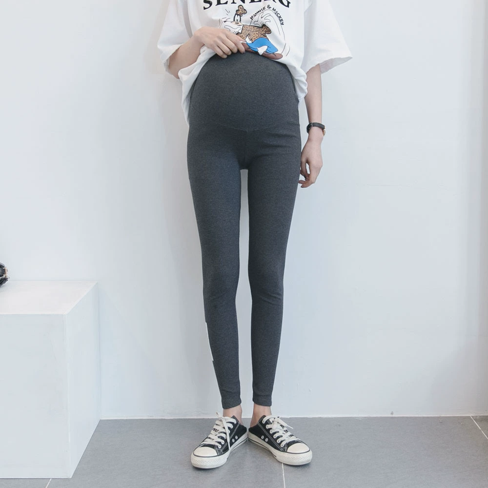 Осенние модные леггинсы для беременных, брюки с поддержкой живота, slim fit, обтягивающий