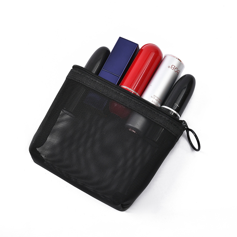 Nylon Mesh Solid Color Fashion Portable Storage Bag display picture 7