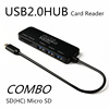 Exports COMBO HUB SD/TF Reader 3+2 Multifunction usb Hub Brancher Two-in-one
