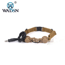 沃德森戰術通訊單邊戰術喉麥空氣導管真空耳塞喉麥耳機戶外真人CS