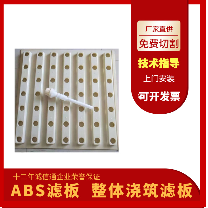 厂家供应abs整体浇筑滤板 整体浇筑滤板abs模板规格定制安装咨询|ru