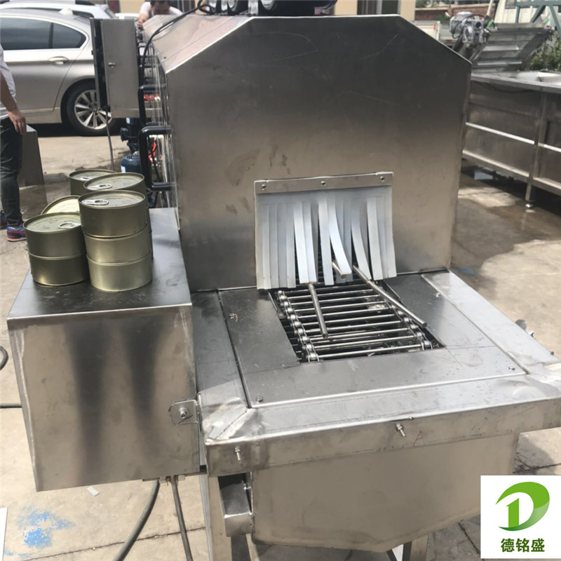 肉类马口铁罐清洗机厂家 高压喷淋罐头瓶清洗机 带鱼罐头洗罐机