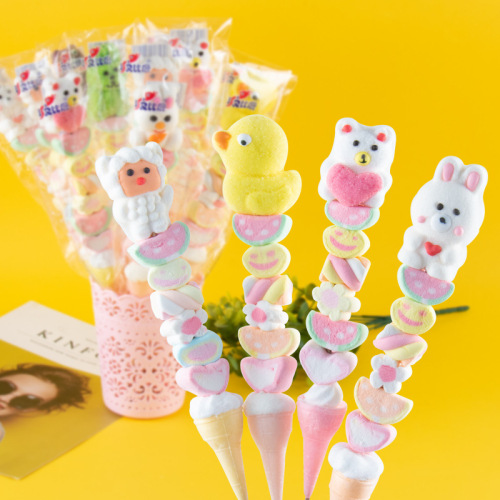 Creative skewers, sugar-coated hawthorns, lollipop, cute cartoon cotton candy, Halloween gift candy
