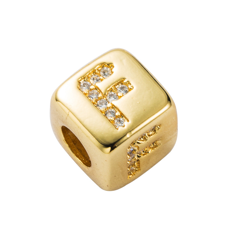 Bracelet explosion bracelet alphabet bracelet brass micro-inlay couple red rope pull DIY jewelry who