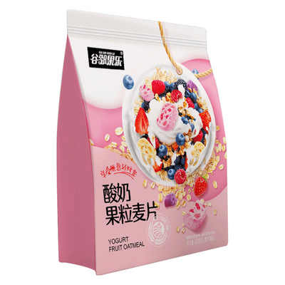 酸奶果粒燕麦片干吃烘焙水果坚果麦片500g早餐冲饮谷物代餐饱腹|ru