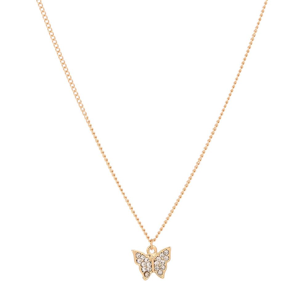Korean Diamond Butterfly Alloy Necklace Wholesale display picture 8