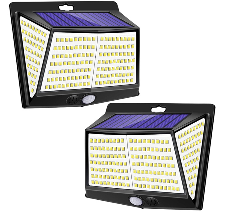 太阳能灯人体感应壁灯景观灯亚马逊户外庭院灯led投光灯路灯