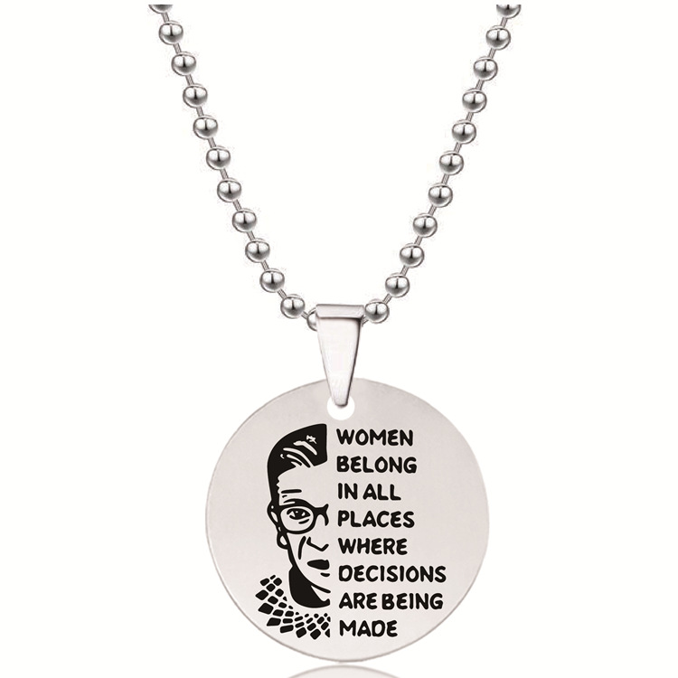 银色25内孔圆项链-法官