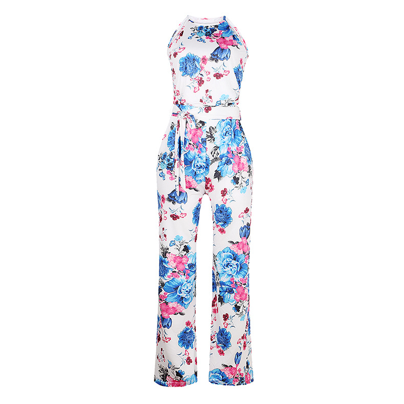 printed vest straight pants two-piece  NSZH28702