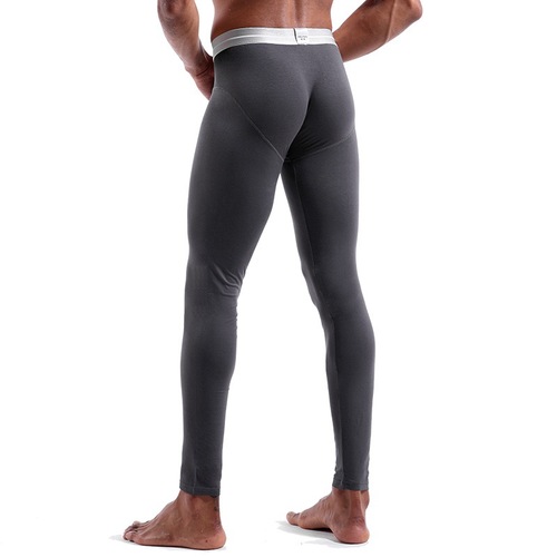 Men's single piece thin autumn trousers tight modal warm pants autumn and winter thin leggings factory direct sales single piece