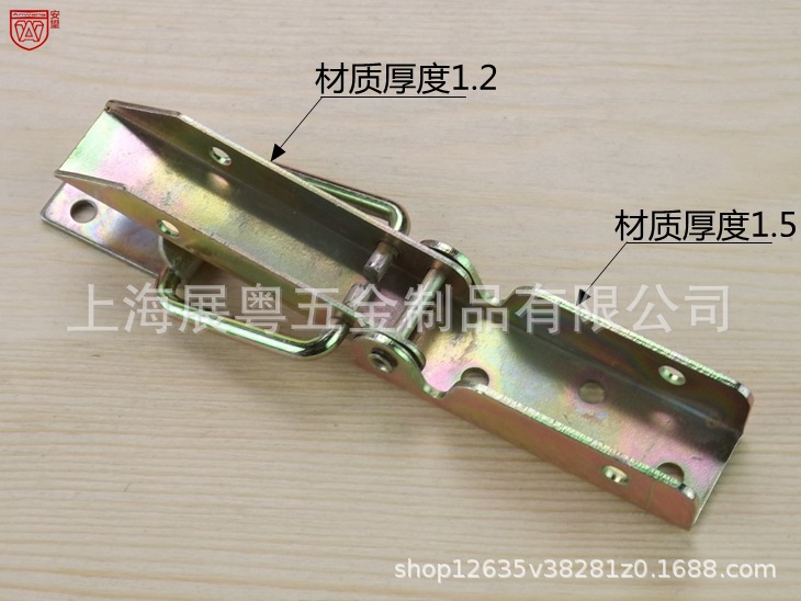 1 largo pequeño gancho cuadrado caja de herramientas caja de embalaje caja de hebilla caja de hierro hebilla caja de madera hebilla de ángulo recto chapado de color