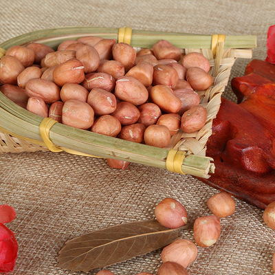 新花生米河南大白沙红皮花生19年新品可榨油炒货 杂粮50斤一件