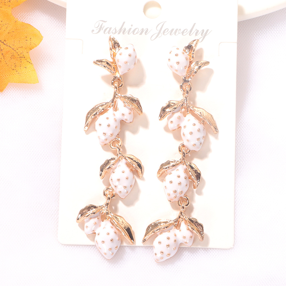 Alloy Drop Oil Lemon Earrings Fashion Natural Earrings Wholesale Nihaojewelry display picture 17