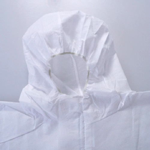 3M 4510 hooded one-piece white protective clothing, protection against particulate matter and limited liquid splash, dust and chemical protection