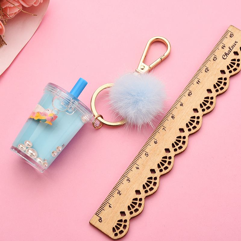 Cartoon Unicorn Milk Tea Bottle Acrylic Keychain Wholesale Nihaojewelry display picture 9