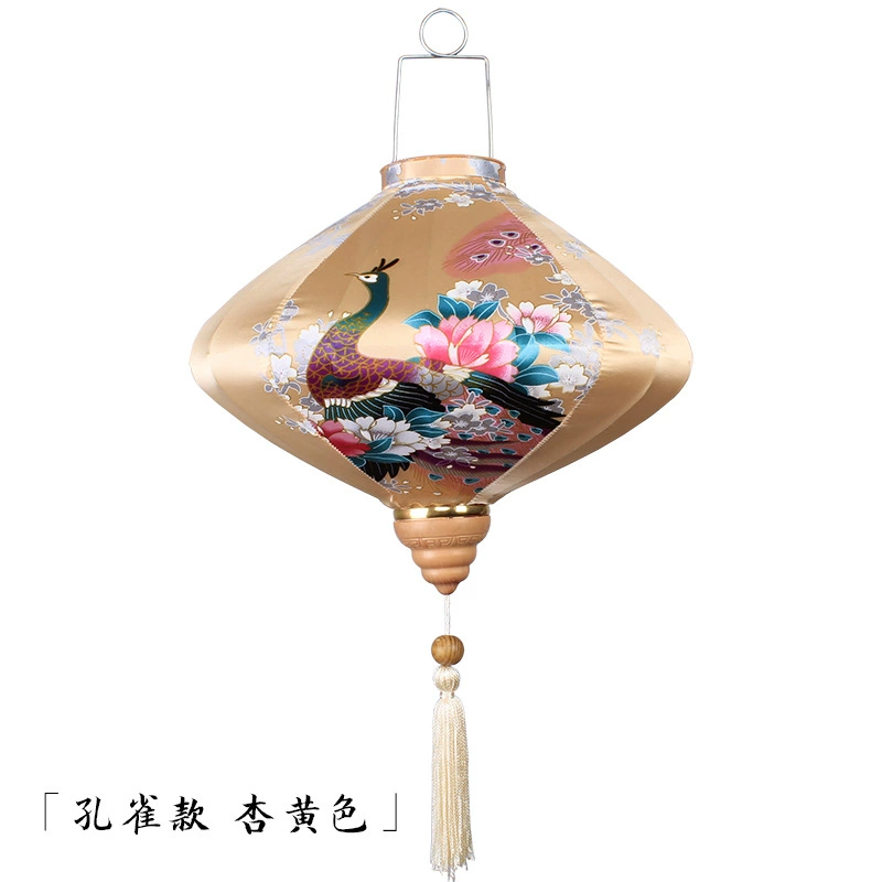 Chinese flashlight, festive Japanese lamp, peacock