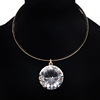 Factory direct selling European and American big -name temperament queen: oversized gem collar necklace 9194
