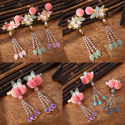 chinese hanfu hair accessory for girls Hairpin series fairy Chinese hanfu super immortal children ancient hair ornament headdress retro tassel ribbon ancient hairpin