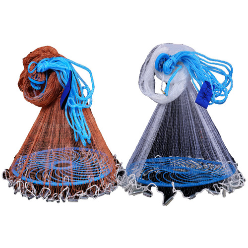 American style hand throw net Frisbee net Frisbee style tire cast net fishing net foolproof throw net fishing net automatic fishing fishing gear 