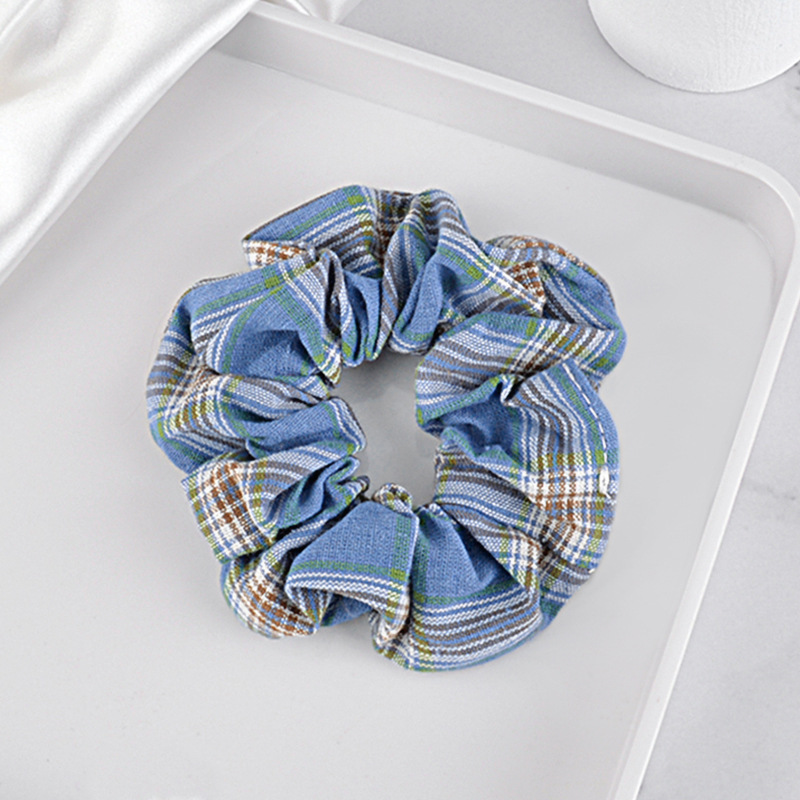 Plaid Fabric Hair Scrunchies display picture 8