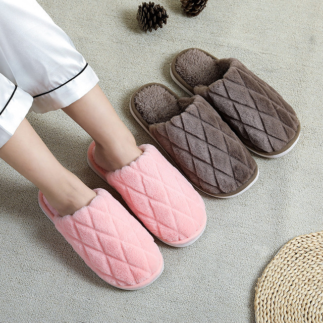 2020冬季新款棉拖鞋女防水保暖加绒棉鞋男士厚底情侣家居宾馆拖鞋