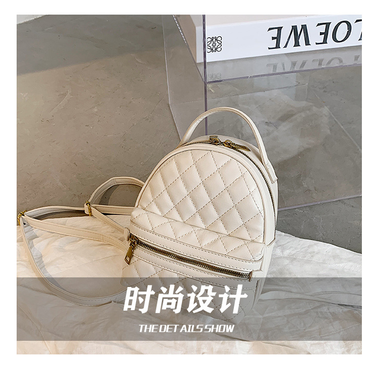 New Fashion All-match Texture Single-shoulder Messenger Multi-function Diamond Backpack display picture 15