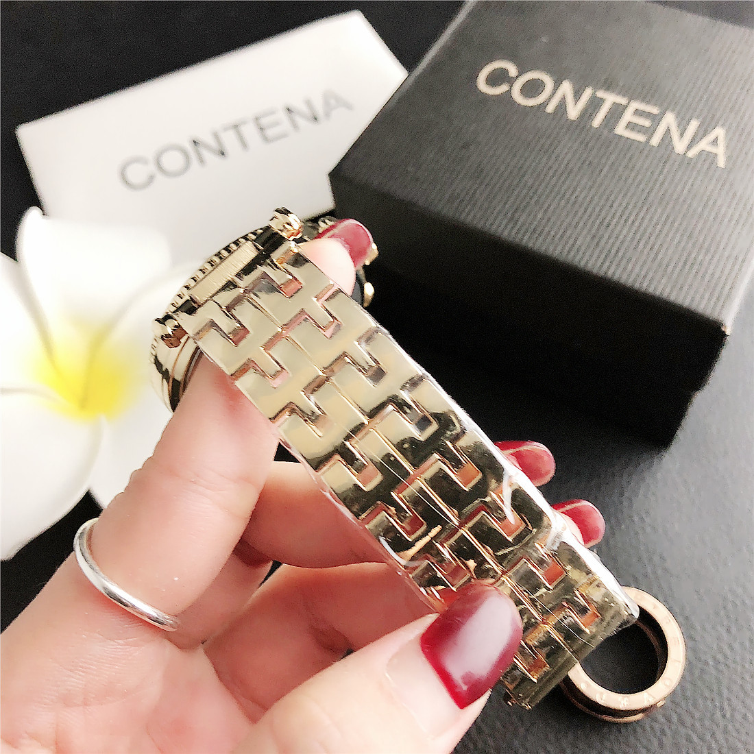 Summer New Three Eye Alloy Watch Band Drill Ring_voghion.com