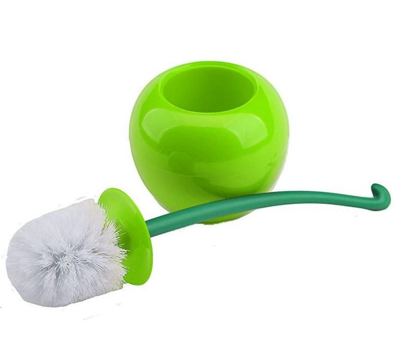 Креативный набор для уборки дома: пластиковая щетка для унитаза в форме вишни, экологичная, для трансграничной торговли