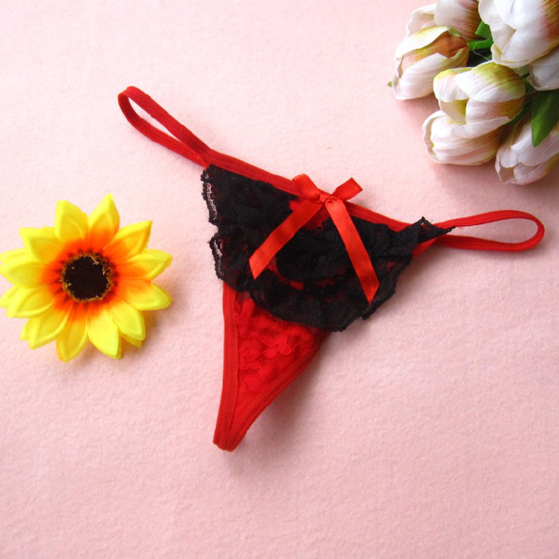 Wholesale Supply women's sexy underwear layered lace bow small thong 3926 Wholesale Supply women's sexy underwear layered lace bow small thong 3926