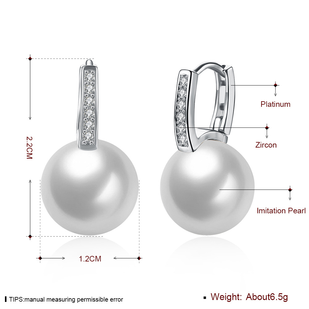 Rétro Géométrique Alliage Incruster Perles Artificielles Zircon Femmes Des Boucles D'oreilles 1 Paire display picture 3