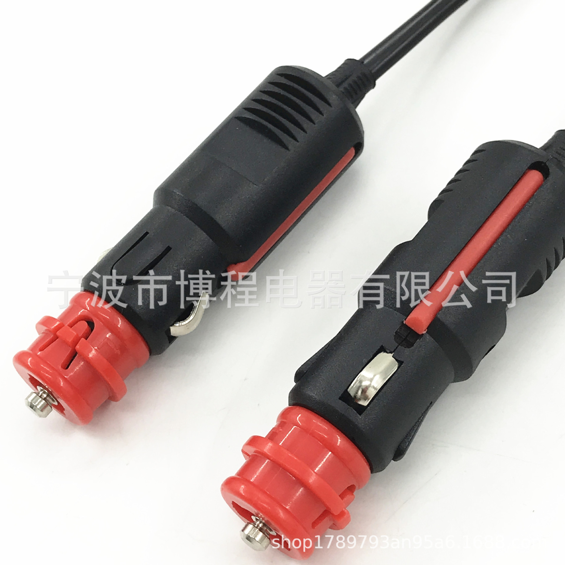 欧式红头点烟器全铜点烟器冰箱插头车载插头电源线B字插头冰箱插