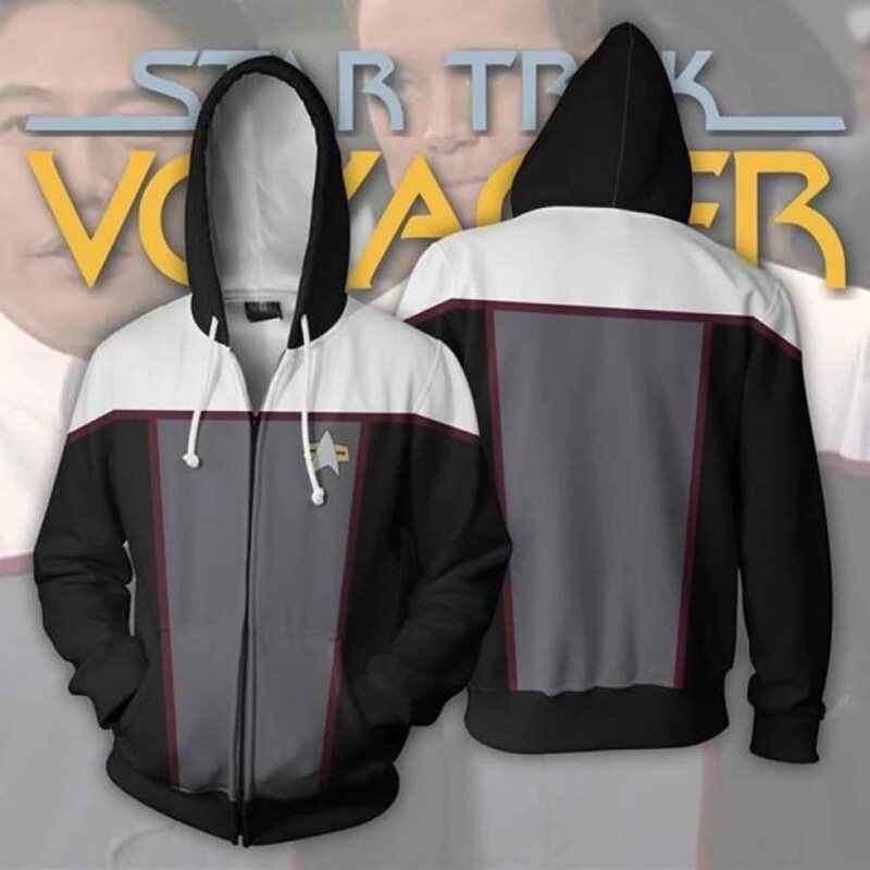 Classic Movie Star Trek 3d Zipper Cardigan Sweater Hoodie cosplay Animation
