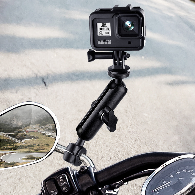 摩托车手机支架Gopro9配件insta360oner全景运动相机拍摄支架导航