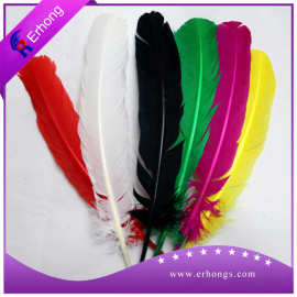 鹅窝翎15-20cm鹅毛染色DIY羽毛头饰工艺品工厂直供舞蹈辅料